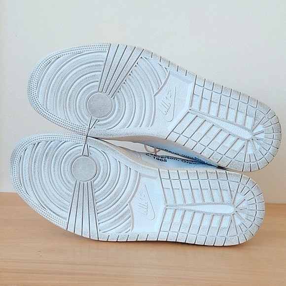 Off white × Air Jordan 1 high white "Euro" trainers - Picture 14 of 16